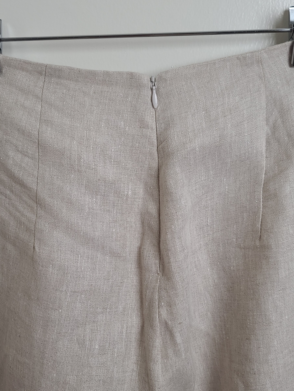 NWT Reformation Linen Trousers Oatmeal Size 6 - Picture 8 of 8
